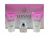 Набор Versace Bright Crystal (5 мл + 25 мл + 25 мл) оригинал