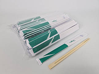 Палички для суші бамбукові в паперовій інд. пакованні 230 мм d=4,2 мм 100 шт./пач. (30 уп./яск) БАМБУК (1 пачка)