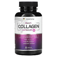 Колаген 4-х типів з Гіалуроновою кислотою і вітаміном С Vitauthority Multi Collagen Capsules Plus, 90 капсул