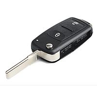 Корпус ключа для VW Volkswagen (Фольксваген) 2 кнопки, корпус на дві частини (+ Емблема)