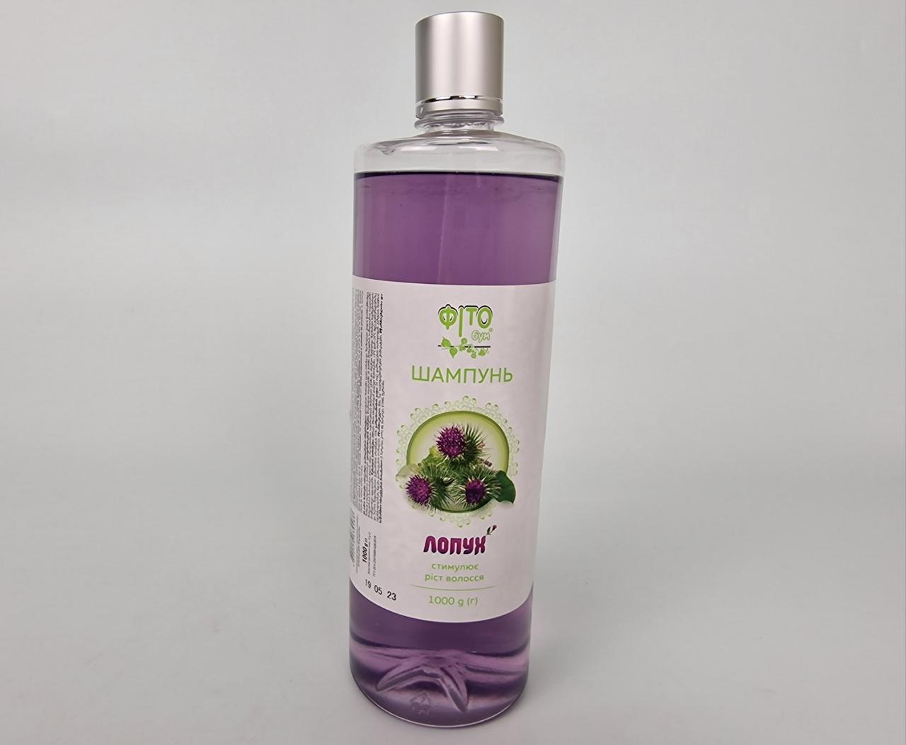 Шампунь (стимулює ріст волосся) "Фітобус" Лопух 1000 гр (1 шт.), фото 1