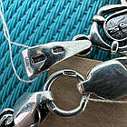 Гарний фігурний хрестик та ланцюжок срібний чоловічий комплект 925 проба, фото 8