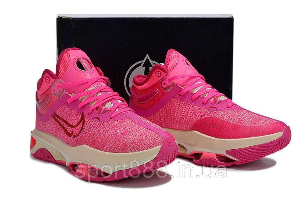 Eur36-46 Nike Zoom GT Jump 2 рожеві чоловічі високі баскетбольні кросівки, фото 1