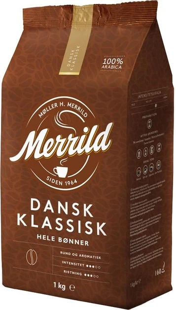 Зернова кава Lavazza Merrild Dansk Klassisk 1 кг
