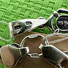 Чоловічий комплект хрест та ланцюжок плоский бісмарк срібло чорнене 925 проба, фото 8