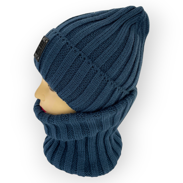 Детский комплект - шапка и шарф для мальчика