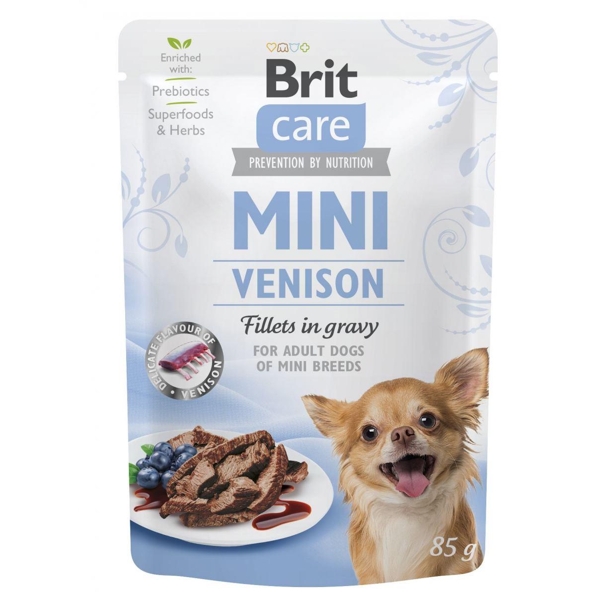 Корм Brit Care вологий для собак Бріт Кеа Міні з філе дичини в соусі 85г