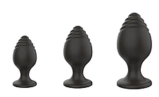 Набір анальних стимуляторів Boss Series - Silicone Anal Plugs Set (2,8/3,5/4,4 cm), фото 3