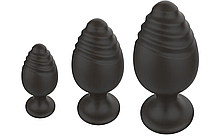Набір анальних стимуляторів Boss Series - Silicone Anal Plugs Set (2,8/3,5/4,4 cm), фото 5