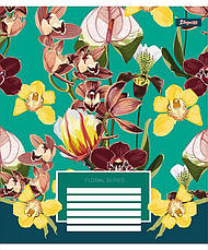 Зошит шкільний 1Вересня Floral series, 48 аркушів, клітинка, фото 4