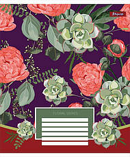 Зошит шкільний 1Вересня Floral series, 48 аркушів, клітинка, фото 6