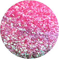ГЛІТЕР СУХИЙ ГОЛОГРАФІЧНИЙ PОЖЕВИЙ CHUNKY GLITTER 10 g, фото 3