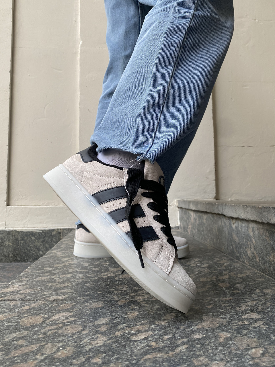 Кросівки чоловічі бежеві Adidas Campus 00s Beige Black (13230)