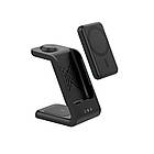 Зарядка Qi 3in1 Magnetic Wireless Charger with 5000mAh power bank XYJ W16 |Phone, Apple Watch, AirPods|, фото 3