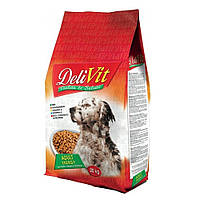 Сухой корм DeliVit Energy Adult Dog Maintenmento для собак, с мясом 20 кг