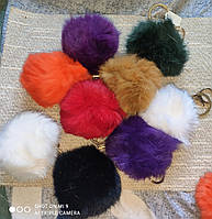 Брелки "Пухнастик" з хутра кролика (різні кольори) від студії LadyStyle.Biz