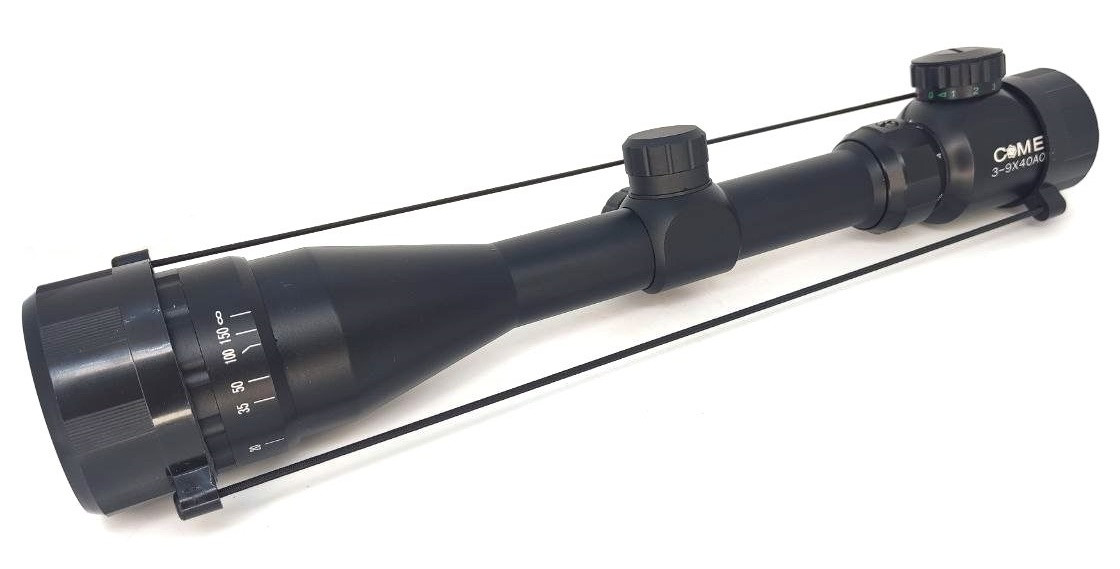 Оптичний приціл Comet 3-9x40 AOEG Rangefinder (підсвічування, кріплення, паралакс, бленда), фото 1