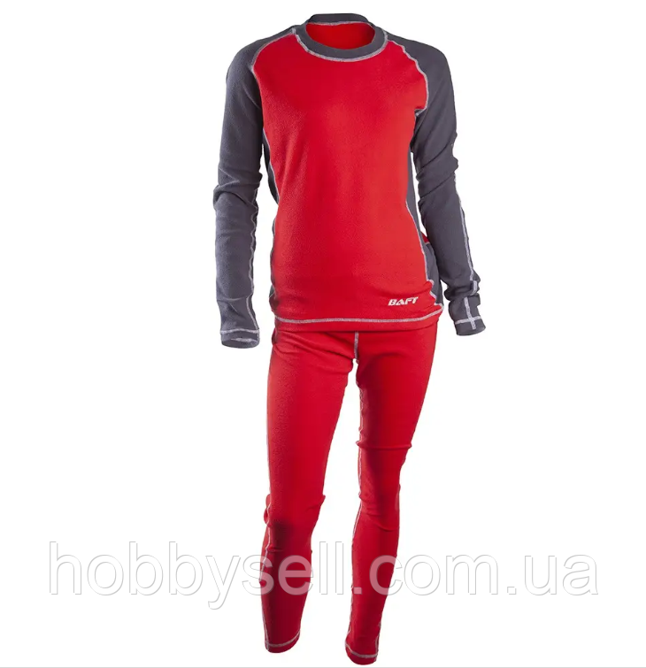 Термобілизна жіноча Baft X-Line Women XXL сірий з червоним (термобілизна повсякденна), фото 1