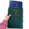 Папка Особова справа корінець 30мм із бумвінілу для Державної служби України НС з тисненням ф. А4, зав'язки зелений, фото 8
