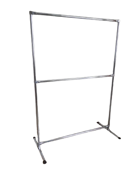 Стійка 155*110*50 для одягу одинарна металева вішалка для речей С4