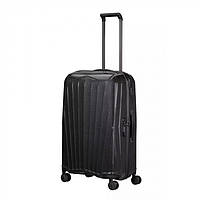 Чемодан из полипропилена (Curv) Major-Lite Samsonite на 4 сдвоенных колесах km1.009.003, Чорний, Середній, 45