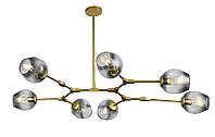 Люстра молекула в золотом корпусе 752L7731-7 GD+BK