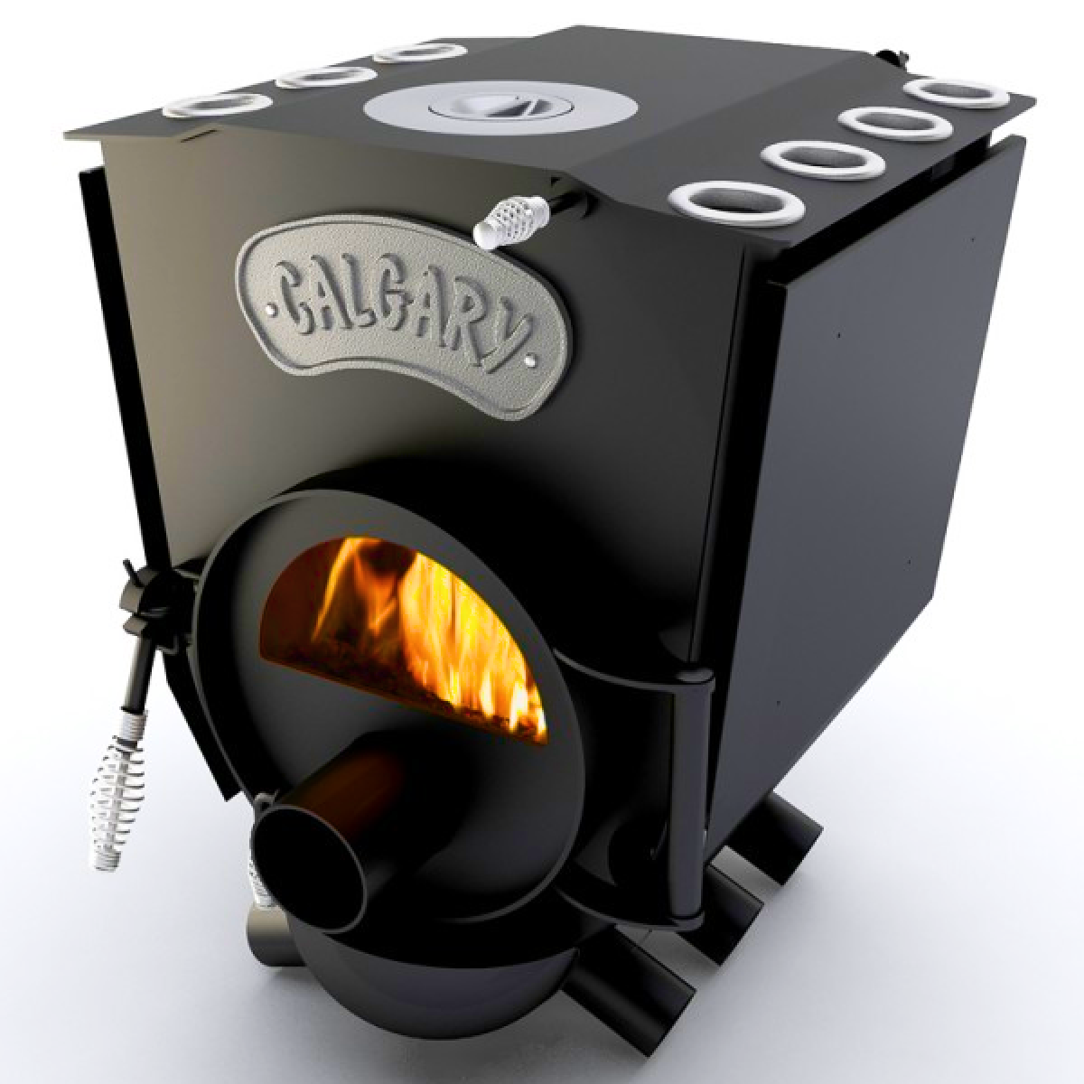 Опалювально-варильна піч Новаслав Calgary Lux 00 ЧК.С (66.5 х 50.6 х 66.7 см), фото 1
