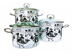 Набір посуду Epos Cook 6 предметів емальована сталь (No1500 Cook)