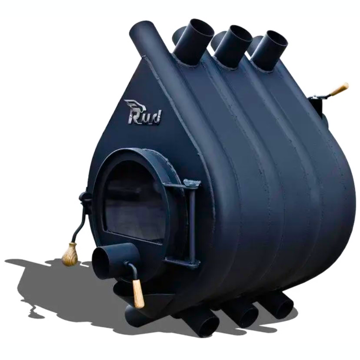 Булер'ян зі склом Тип 02 до 155.7м² Rud Pyrotron Кантрі 15 кВт(590х970х845мм), фото 1