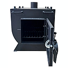 Піч буржуйка з варильною поверхнею на дровах до 80м² Vart-Б 6кВт(488х570х501мм), фото 2