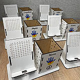 Органайзер іменний для канцелярського приладдя з підставкою під телефон "Долонька" 18.5*9 см, фото 2