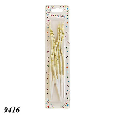 Свічка тортова Спіраль 6 шт.