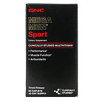 Спортивные мультивитамины GNC Mega Men, Sport Multivitamin , 90 Caplets Доставка з США від 14 днів - Оригинал