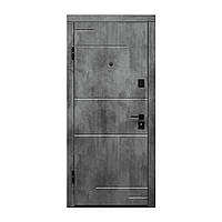 Дверь металлическая Министерство Дверей ПО-361 Оксид темный/Оксид светлый 86*205 см левая