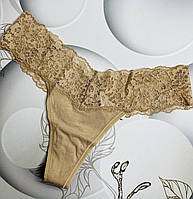 Бежеві трусики Victoria's Secret Розмір S