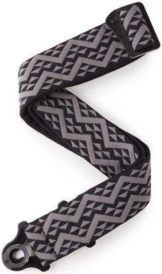 Ремінь гітарний D'Addario 50BAL03 Auto Lock Guitar Strap (Black Padded Geometric), фото 1