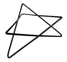 Підставка для тарілок банкетна DR Black трикутна 26х23 см h10 см (56987456)