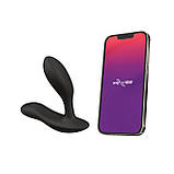 Смарт-вібромасажер простати We-Vibe Vector+ CHARCOAL BLACK, пульт ДК, регульований кут нахилу SO8241, фото 3
