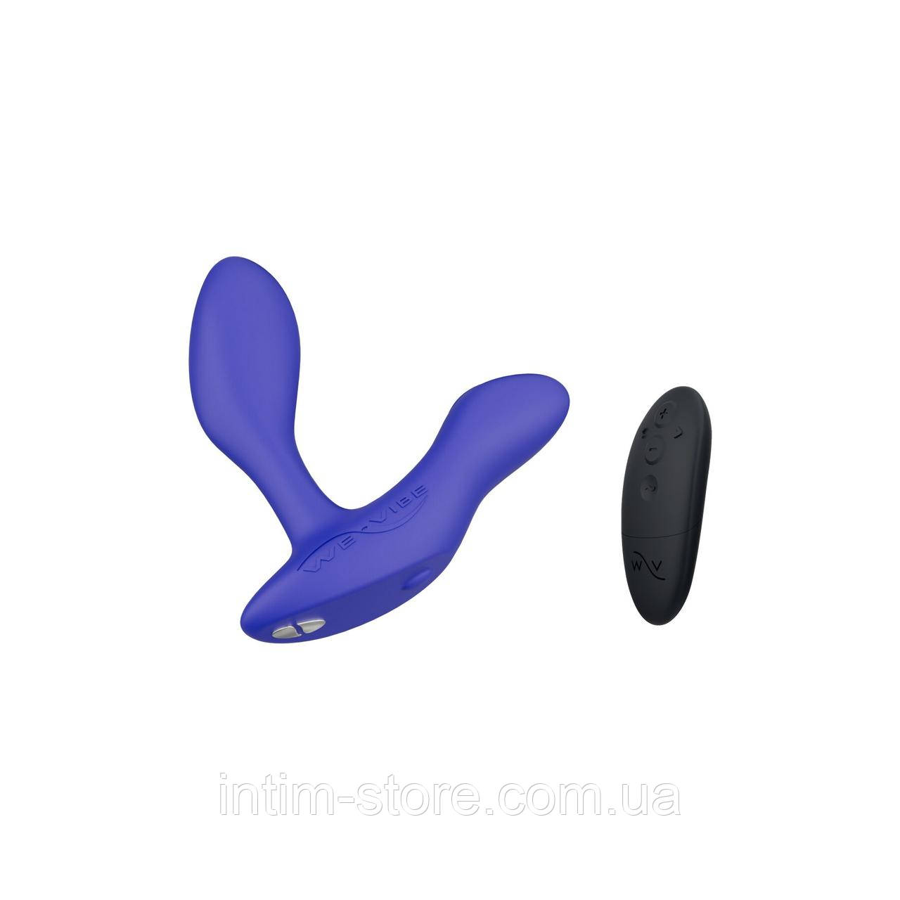 Смарт-вібромасажер простати We-Vibe Vector+ ROYAL BLUE, пульт ДК, регульований кут нахилу SO8242, фото 1