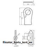 Замок бортовий задній (фіксатор борту), фото 2
