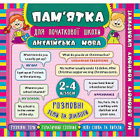 Англійська мова. Розмовні теми та діалоги 2-4 класи. Довідник школяра