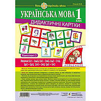 НУШ. Українська мова 1 клас. Дидактичні картки. Асоціації. Комплект 1