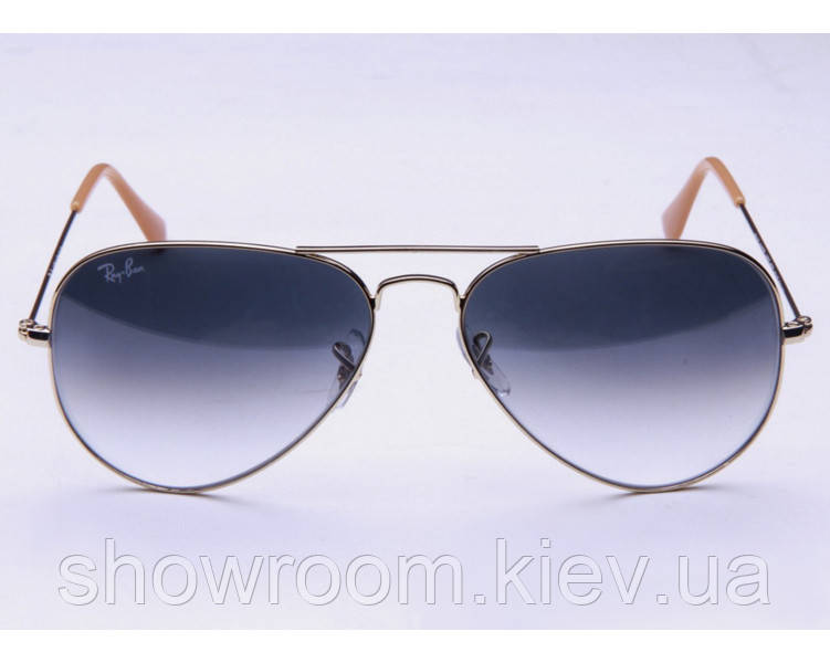 Жіночі сонцезахисні окуляри в стилі RB 3026 aviator large metal 001/32 (Lux)