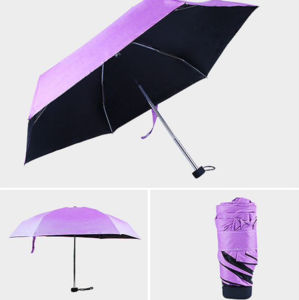 Зонт маленький автоматический от дождя для девочки,Надежный красивый зонт женский,Зонт женский хороший голубой - фото 7 - id-p1944452133