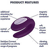 Набір Satisfyer Partner Box 2 (смарт-вібратор для пар Double Joy + віброкільце Royal One) - SO8406, фото 4
