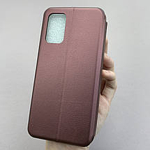 Чохол-книга для Xiaomi Redmi 9Т книжка з підставкою на телефон сяомі редмі 9т бордова stn, фото 3