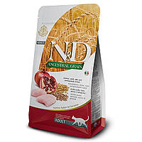 Farmina N&D Low Grain Cat Neutered Chicken-Низкозерновой корм для стерилизованных кошек (курица/гранат) 1.5кг