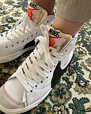 Чоловічі кросівки Nike Blazer Mid 77 Jumbo White Black DD3111-100, фото 3