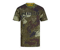 Футболка Navitas Identity Camo Tee з принтом логотипу на грудях, камуфляжна, розмір: L