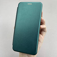 Чехол-книга для Samsung Galaxy A30s книжка с подставкой на телефон самсунг а30с темно зеленая stn